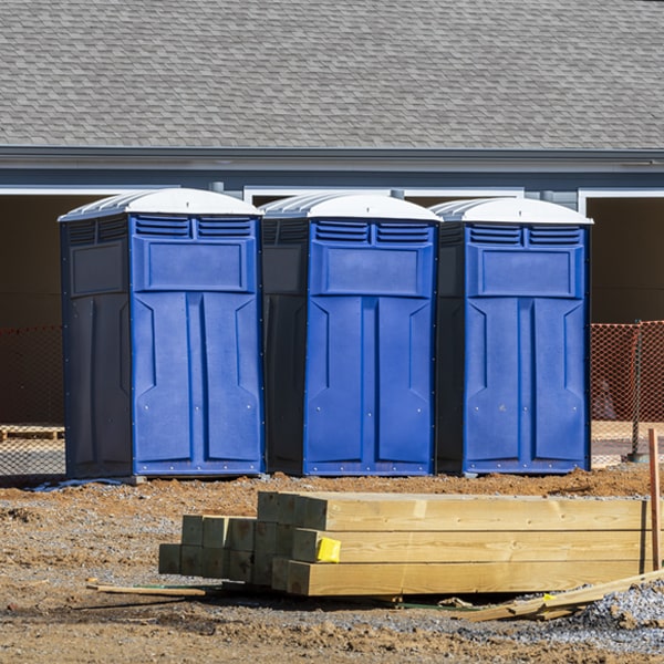 what is the expected delivery and pickup timeframe for the porta potties in New Roads LA